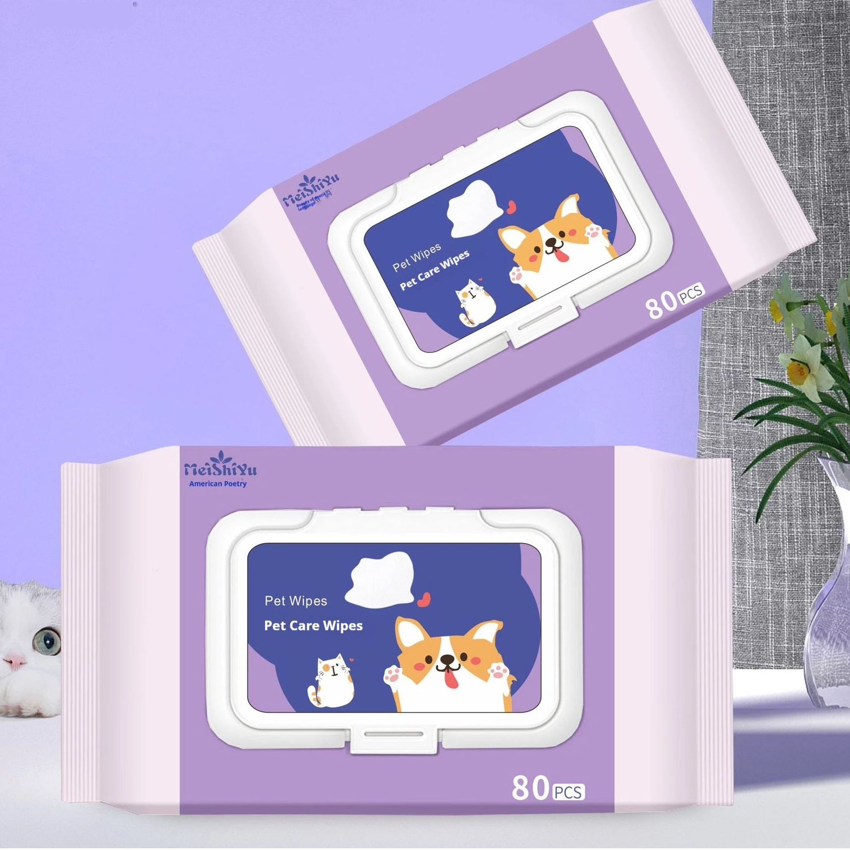 Pet Wet Cleaning Wipes