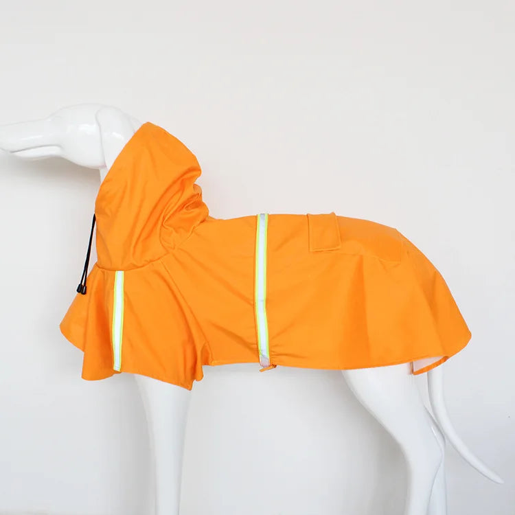 Reflective Dog Hooded Raincoat