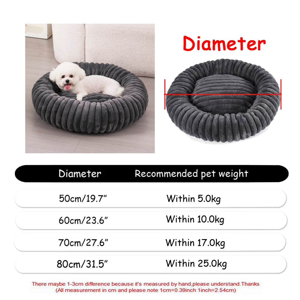 Round Plush Pet Bed