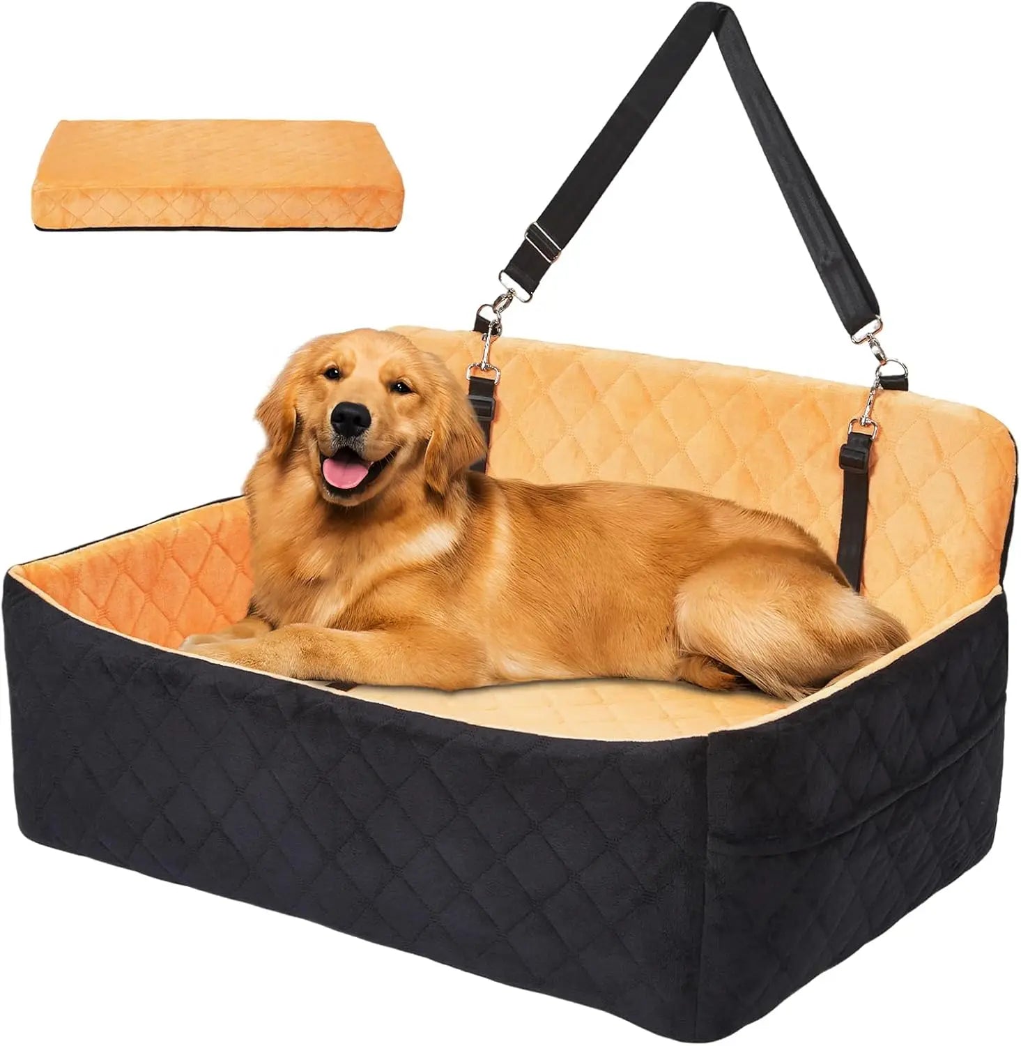 Large Memory Foam Dog Car Seat